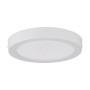 Weiße, runde LED-Deckenleuchte Idun-E von Eglo, 28 cm Durchmesser.