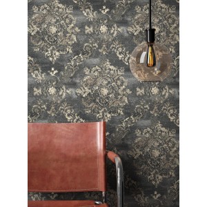 Newroom Vliestapete Milan Black Ornament Barock FSC®