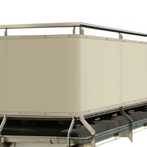 Sol Royal Balkonumspannung PB2, 90x300cm, Creme, aus PE-Sichtschutz für Balkon, Terrasse oder Veranda.