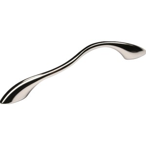 Glänzender Möbelgriff 1762 aus Chrom, ideal für moderne Möbel.