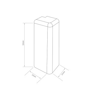 Egger Außenecke Kubisch 6 cm Buche Natur 2 Stück