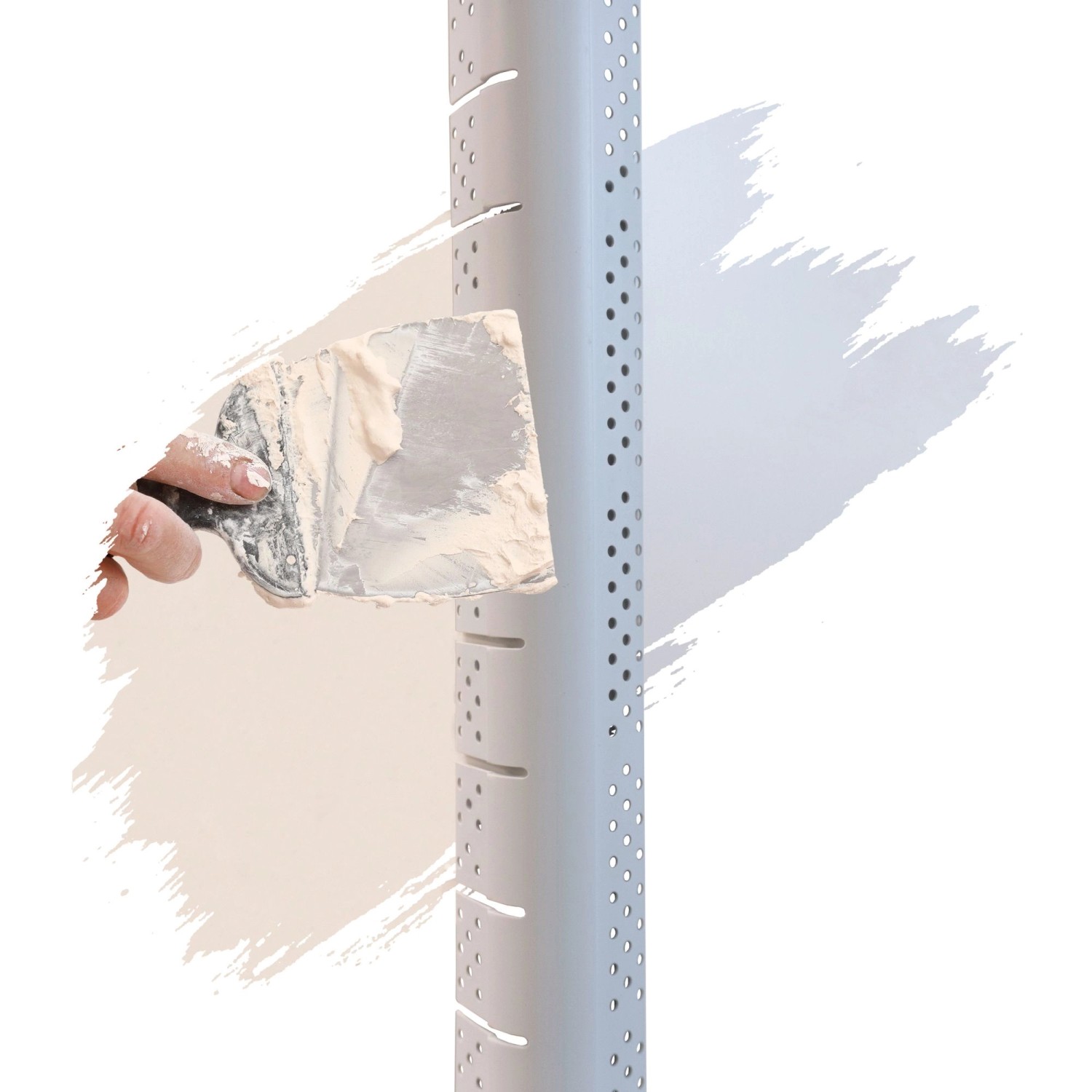 ProfileXXL Eckwinkel Flexibel Rund 2,5m x 55mm x 23mm PVC Weiß