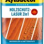 Xyladecor Holzschutz-Lasur 2in1, farblos, 4L Dose für den Außenbereich. Holzlasur mit Wetterschutz.