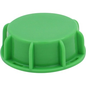Grüne Schraubkappe DN 50 für IBC Container mit Grobgewinde, Zubehör für Regentonnen.