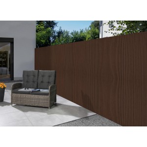 Floraworld Sichtschutz Premium Plus, 180x300 cm, dunkelbraun. Robuste Sichtschutzmatte für Balkon und Garten.