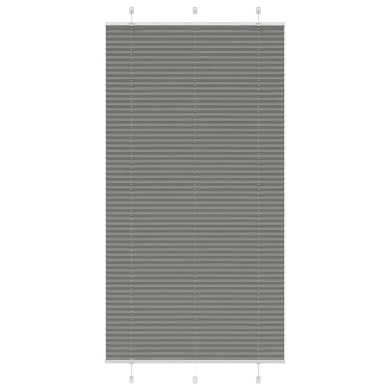 vidaXL Plissee Anthrazit 105x200 cm Stoffbreite 104,4 cm Polyester 4015110 günstig online kaufen