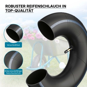 Wiltec Luft Schlauch Rasenmäherreifen Tr13 13X5.00-6 Rasentraktor Aufsitzmäher