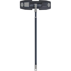 Bodenwischer-Set, 3-teilig, mit Teleskopstiel und drehbarer Bodenplatte für die Reinigung.