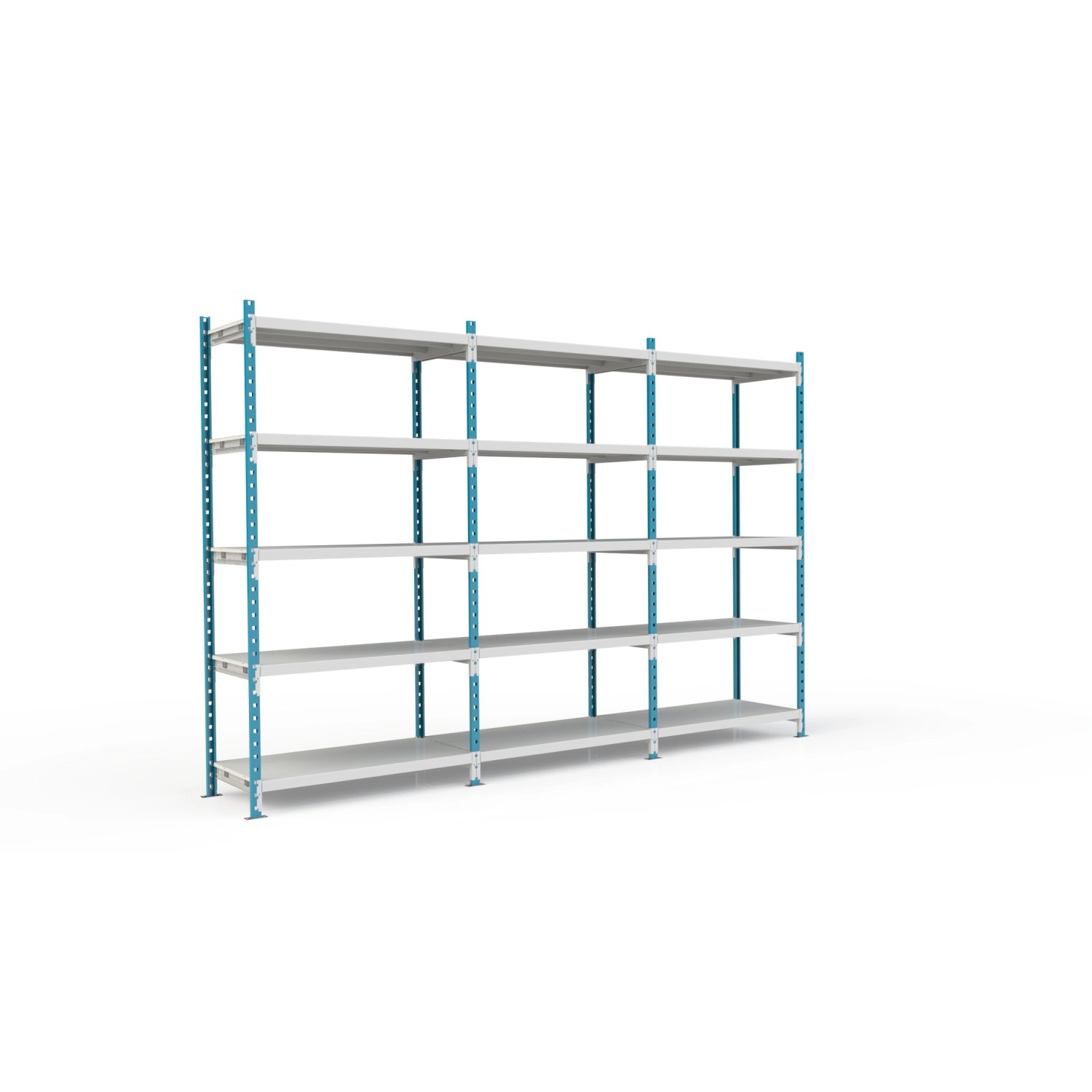 PROREGAL Fachbodenregal Maximus Pro HxBxT 220 x 100 x 80 cm 5 Ebenen PVC-Fa günstig online kaufen