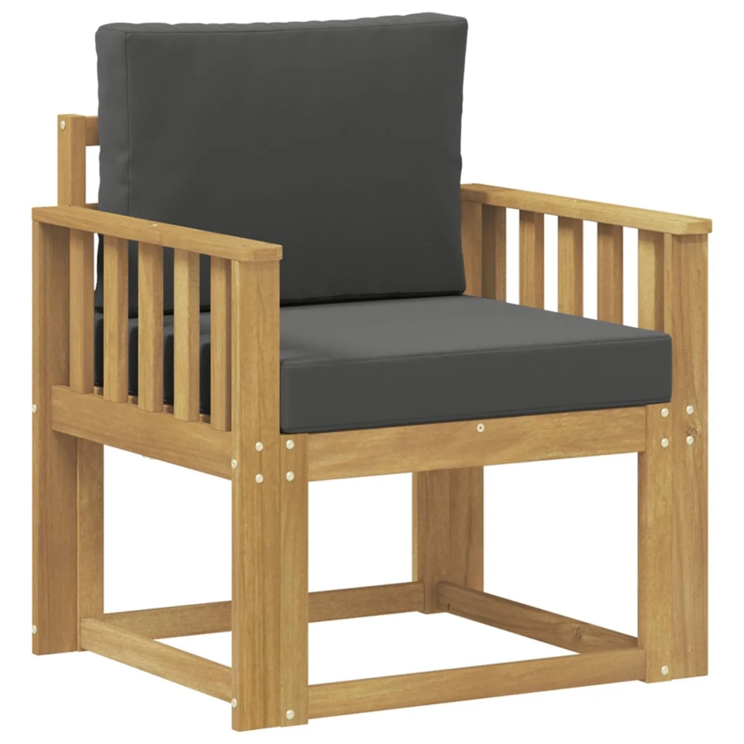 vidaXL 2 Stück Outdoor-Sofagarnitur Polyester Weiß und Anthrazit 3438971