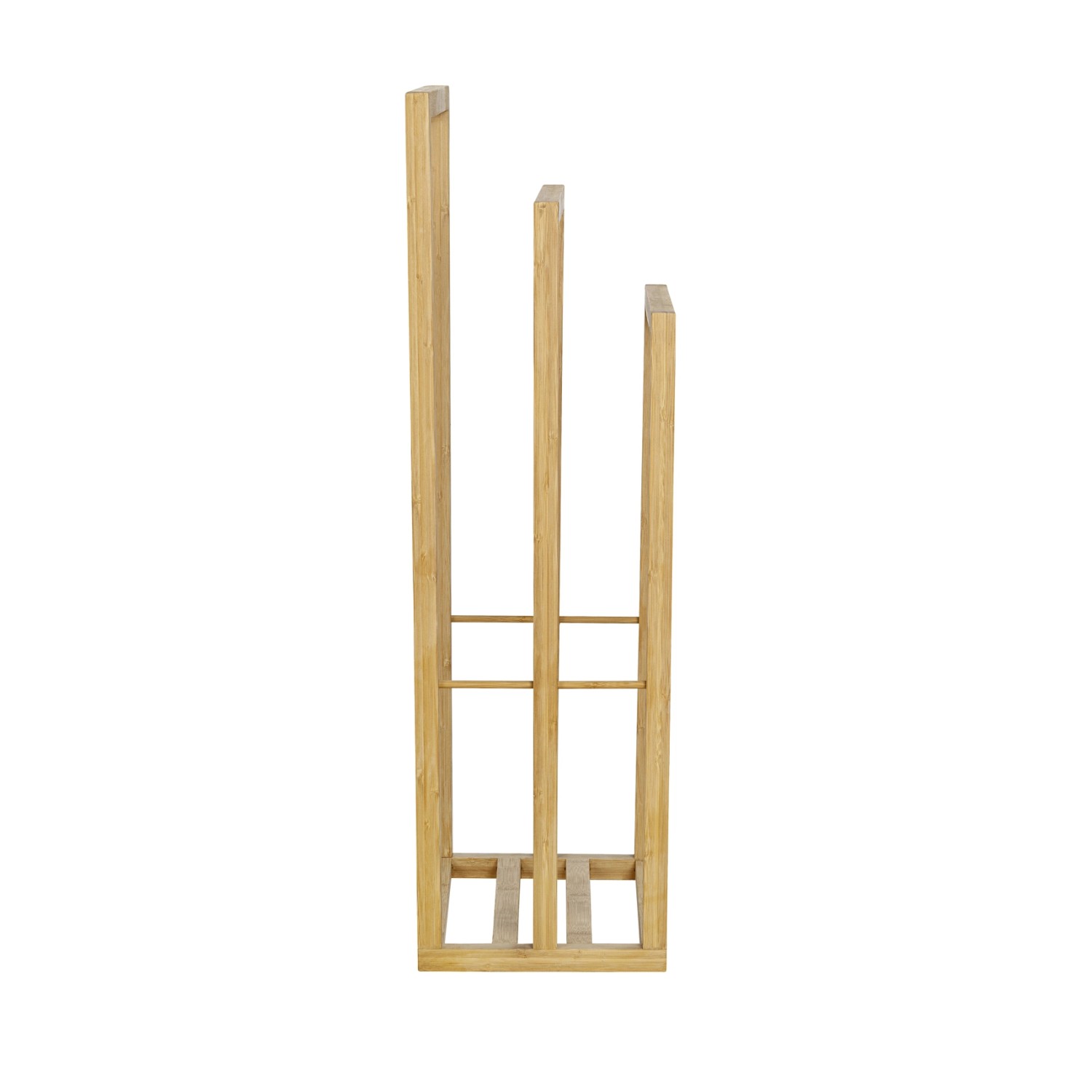 WENKO Handtuchbutler Bambusa aus FSC®-zertifiziertem Bambus mit 3 Stangen.