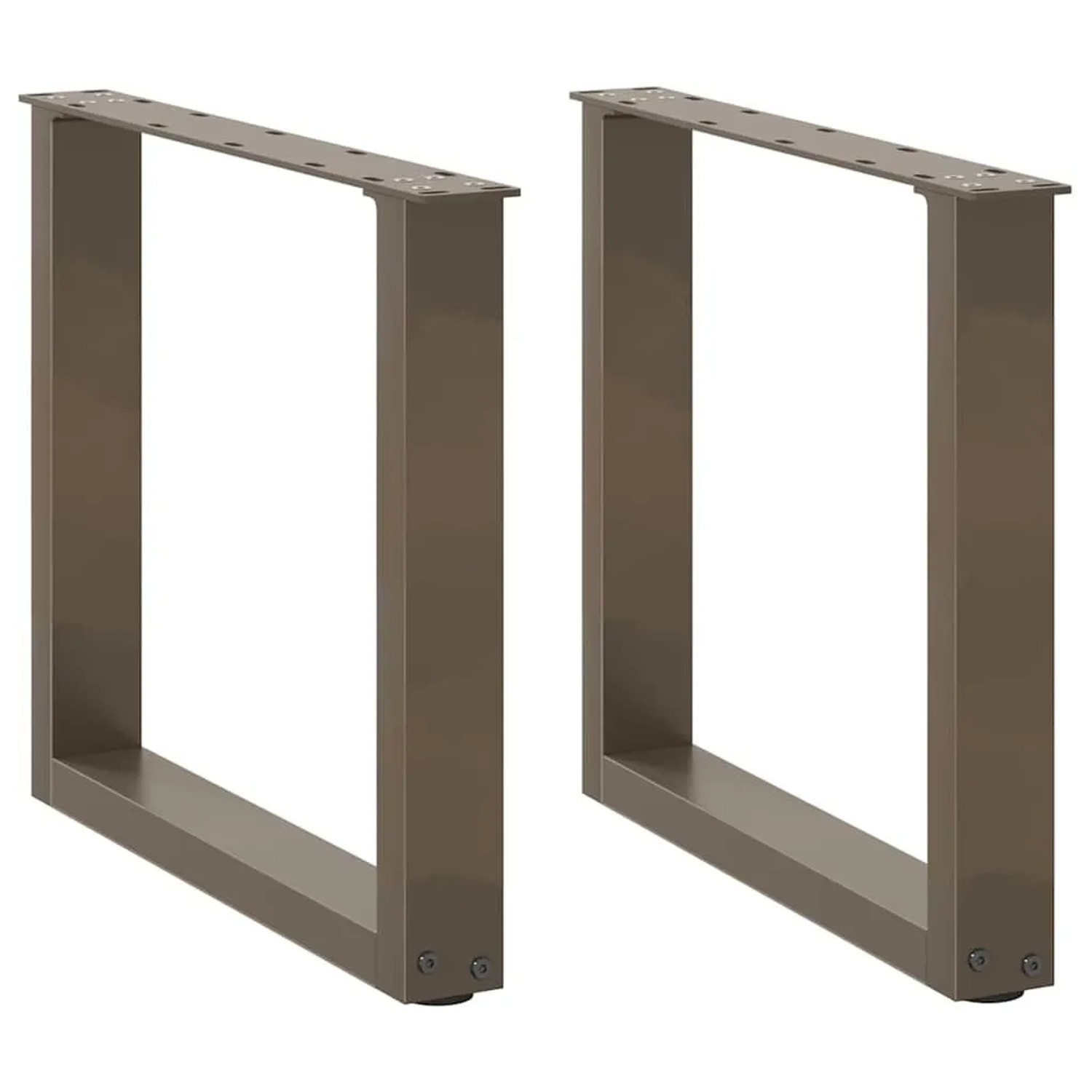 vidaXL Couchtischbeine U-Form 2 Stk Naturstahl 50x42-43 cm Stahl 4013159 günstig online kaufen