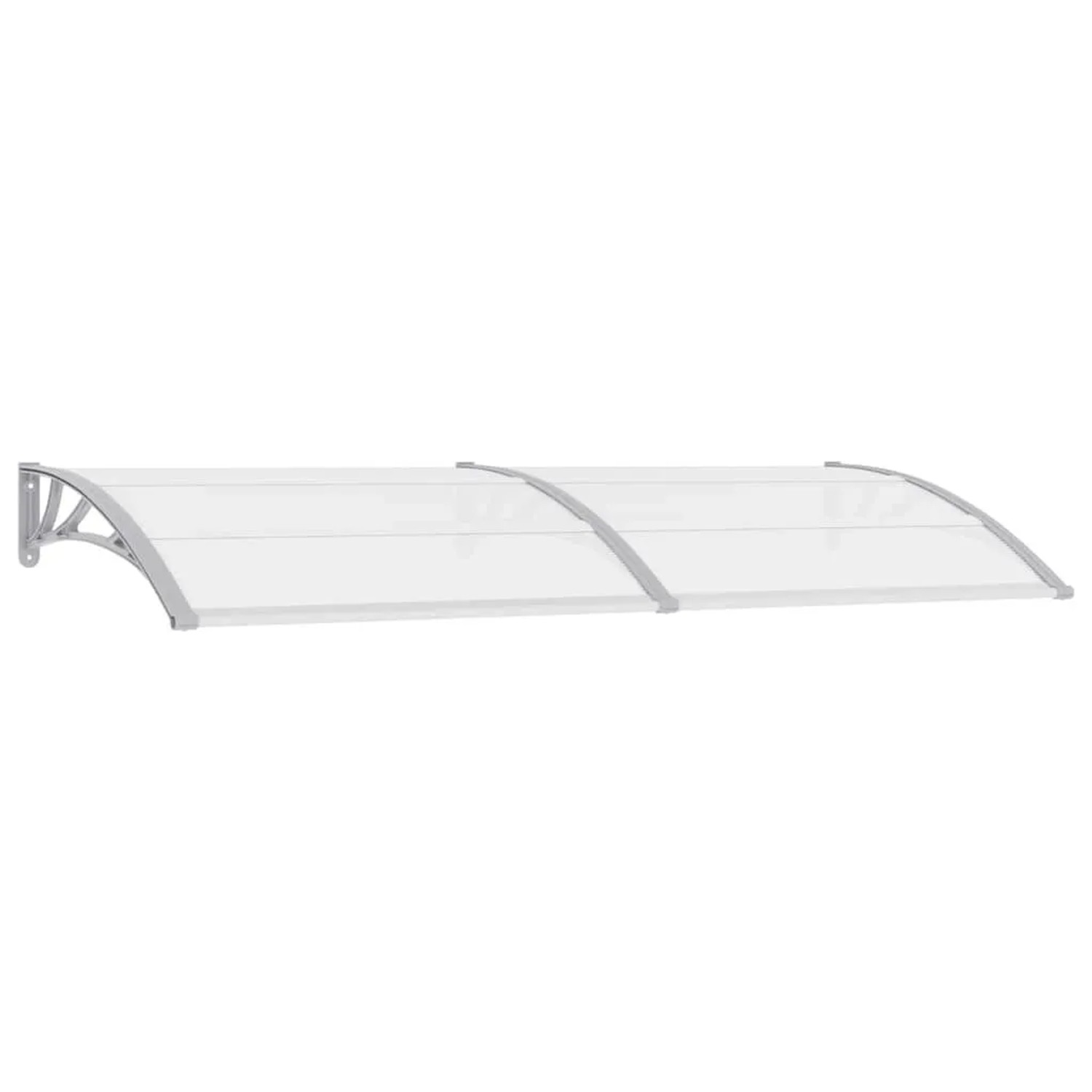 vidaXL Türvordach Grau 240x100 cm PC 45631