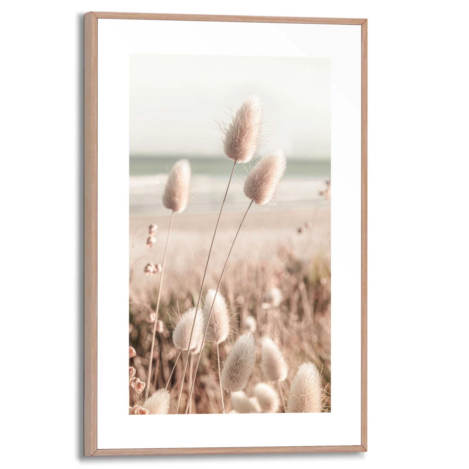 Reinders Gerahmtes Bild Ziergras für Wohnzimmer 30 cm x 20 cm Beige günstig online kaufen