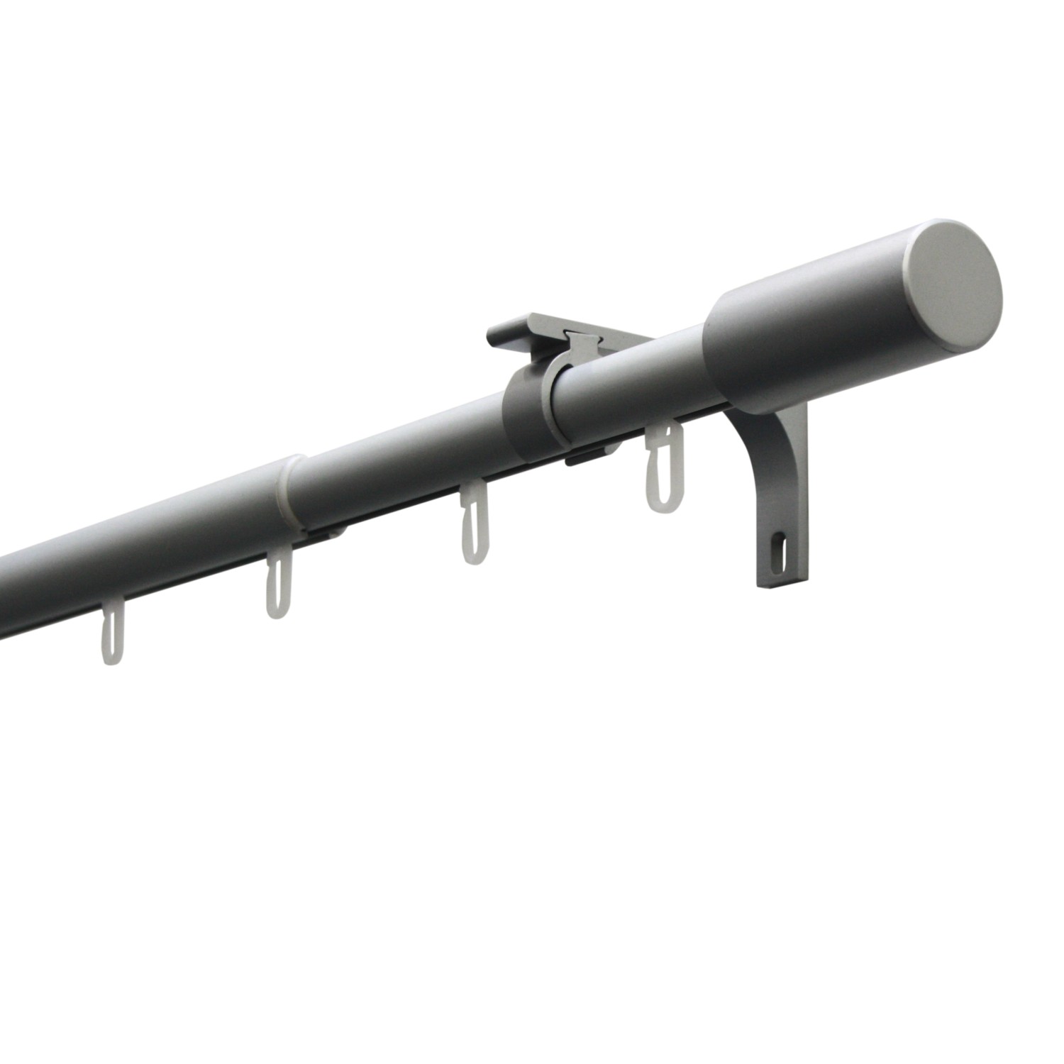 Gardinia Gardinenstangen-Set Paros Ø 22/19 mm mit Innenlauf 190-360 cm Silb günstig online kaufen