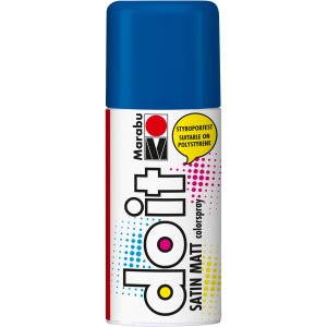 Marabu Colorspray Do It Satin Matt, 150 ml, Mittelblau. Sprühfarbe für Bastel- und Heimwerkerprojekte.