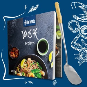 DELUKE Wokpfanne STINA Flacher Boden für Induktion 34x59x15cm Metall Natura Asiapfanne Wok Kochpfanne
