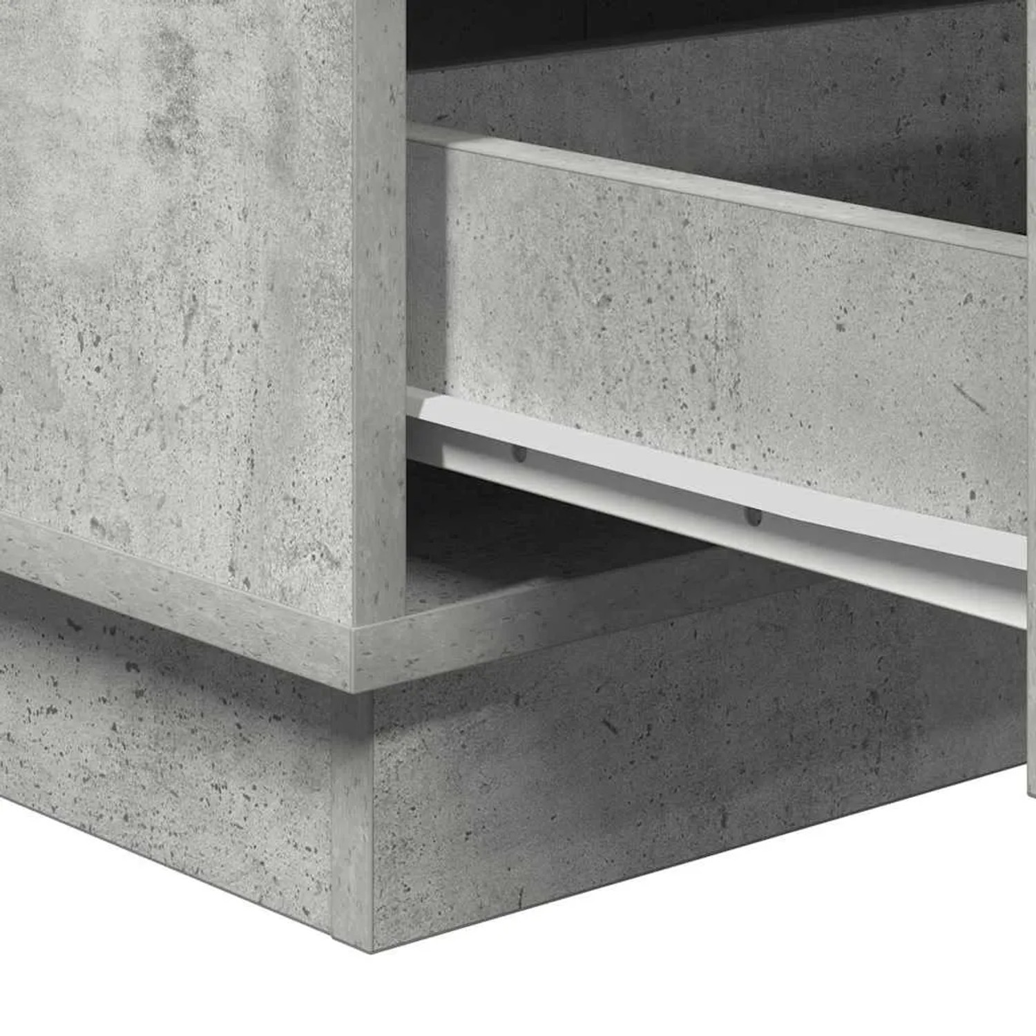 vidaXL Nachttisch mit Beton Grau 39 x 34,5 x 65 cm Holzwerkstoff 869629_10