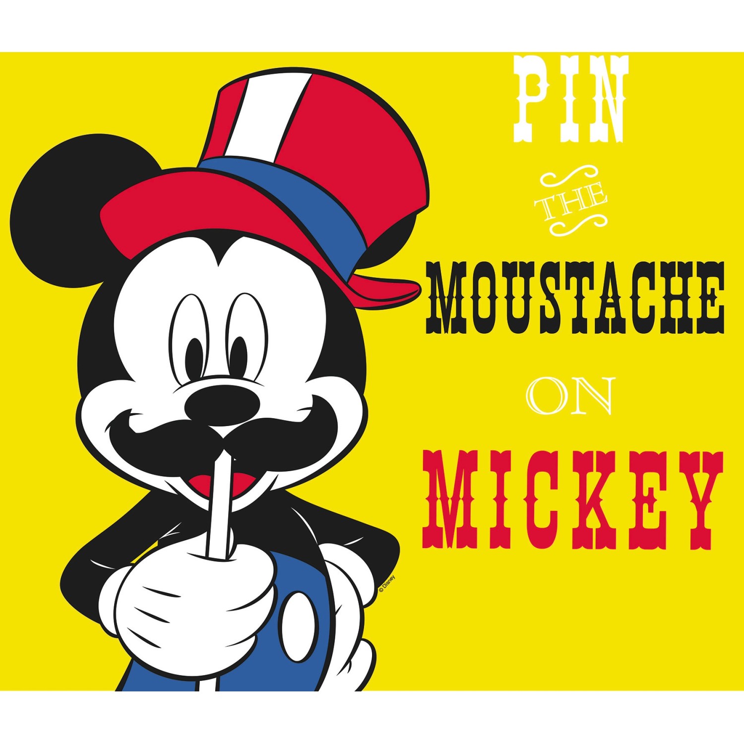 Komar Poster "Mickey Mouse Moustache", Disney, (1 St.), Kinderzimmer, Schla günstig online kaufen