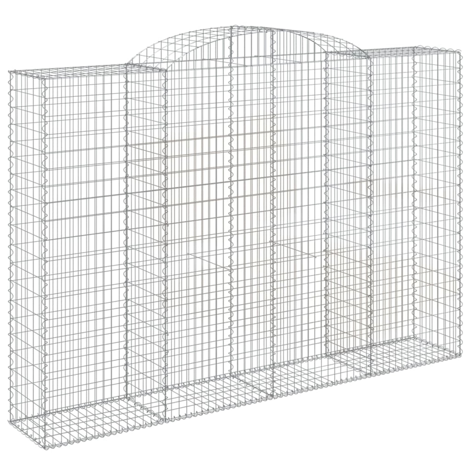 vidaXL Gabionen mit Hochbogen 6 Stk 300x50x200/220cm Eisen 1666610