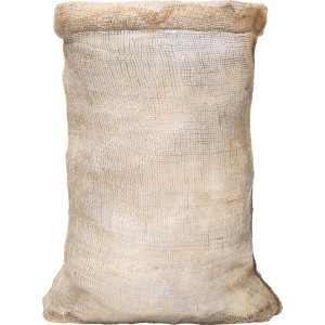 Kompostierbarer Laubsack im 2er-Set aus Jute, ca. 100x70 cm.