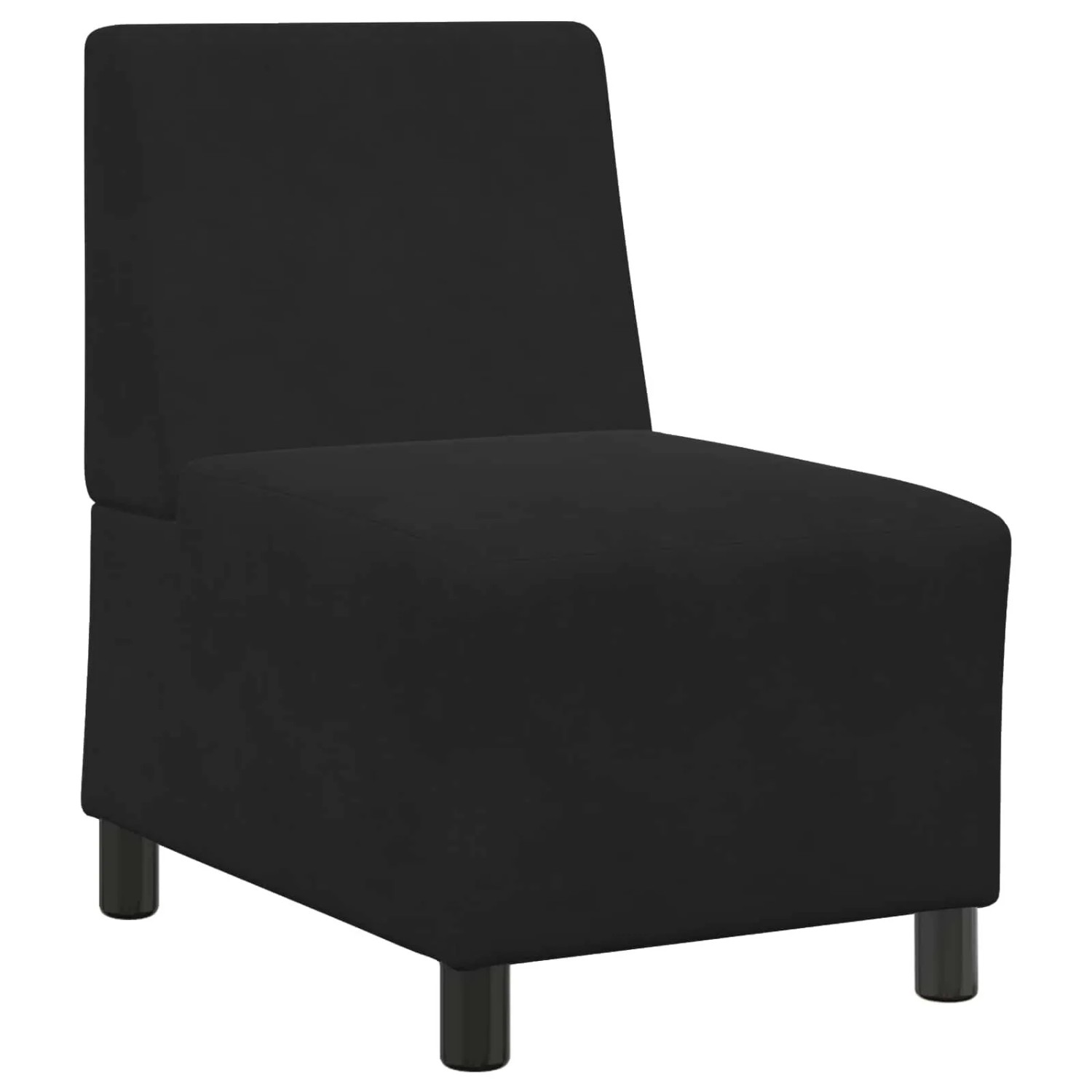 vidaXL Modulares Sofa Schwarz 55 x 74 x 82 cm Samt 4108485