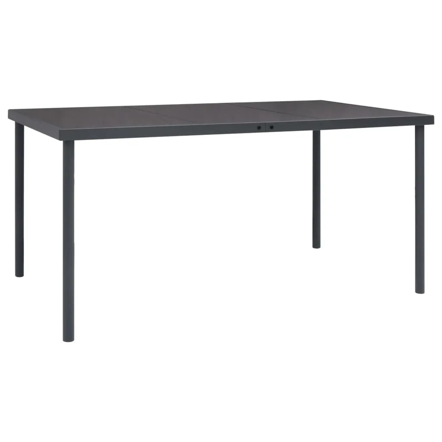 vidaXL Outdoor-Esstisch Anthrazit 150x90x74 cm Stahl 313087