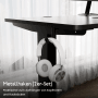 HOMAVO Elektrisch Höhenverstellbarer Schreibtisch 160x80cm mit Memory Funktion Anti Kollisions System Sitzerinnerung Schwarz_4