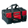 Einhell Werkzeugtasche, 56 cm, rot-schwarz, mit Tragegurt und Fächern für Werkzeug und Zubehör.