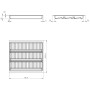 SOTECH ORGA-BOX-3 Gewürzgläsereinsatz Tiefe 473 mm Höhe 50,5 mm Silbergrau Schubladeneinsätze Breite 491 mm_6