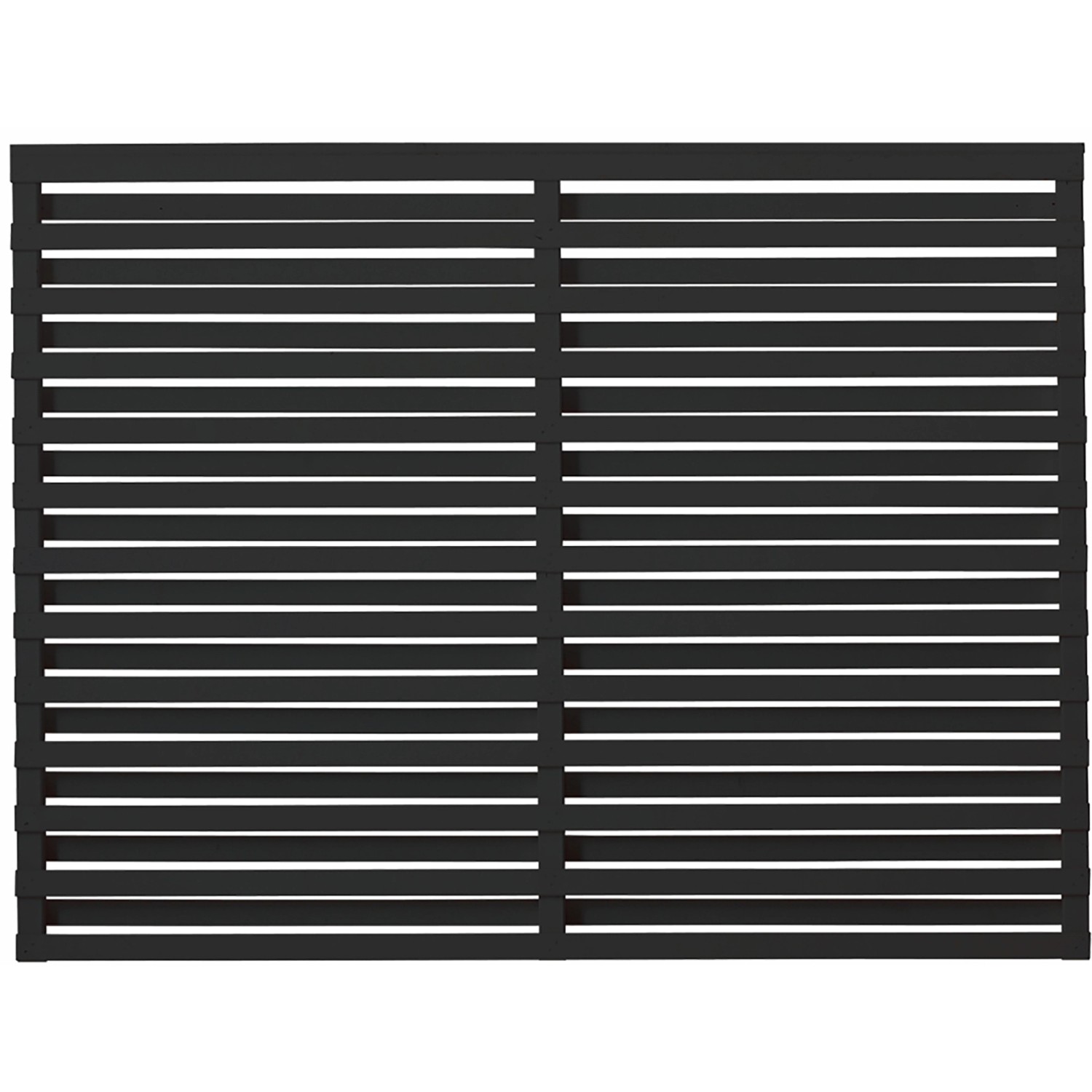 Sichtschutzzaun Osaka Nadelholz Schwarz 180 cm x 136 cm günstig online kaufen