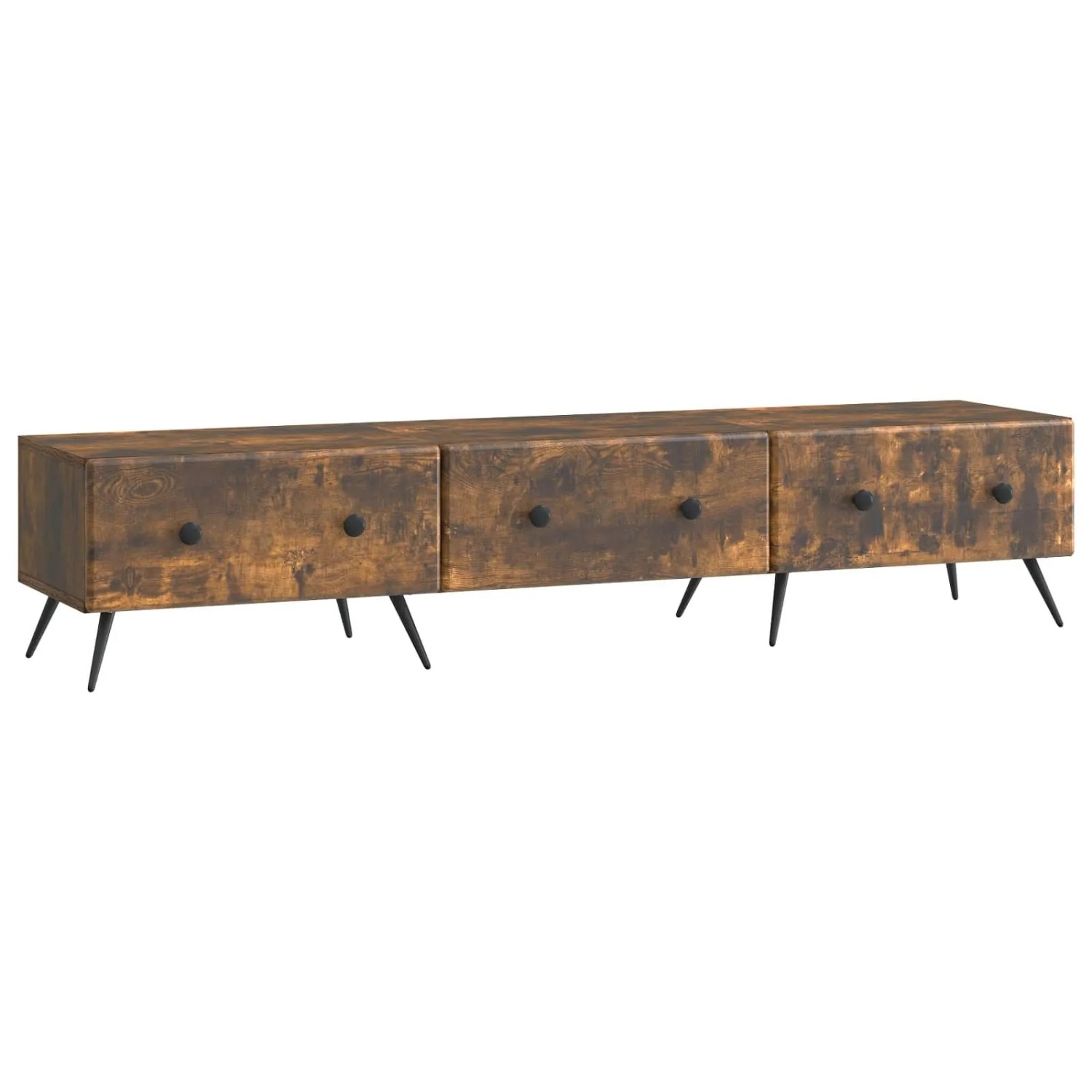 vidaXL TV-Schränk Geräucherte Eiche 147 x 34,5 x 30 cm Holzwerkstoff 895630