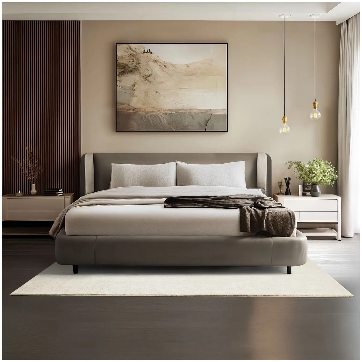Tectake Kurzflorteppich Soft Zone Verschiedene Größen und Farben Flauschige Oberfläche  1630 G M² Florgewicht 140 x 200 cm 140 x 200 x 1 50 cm Creme
