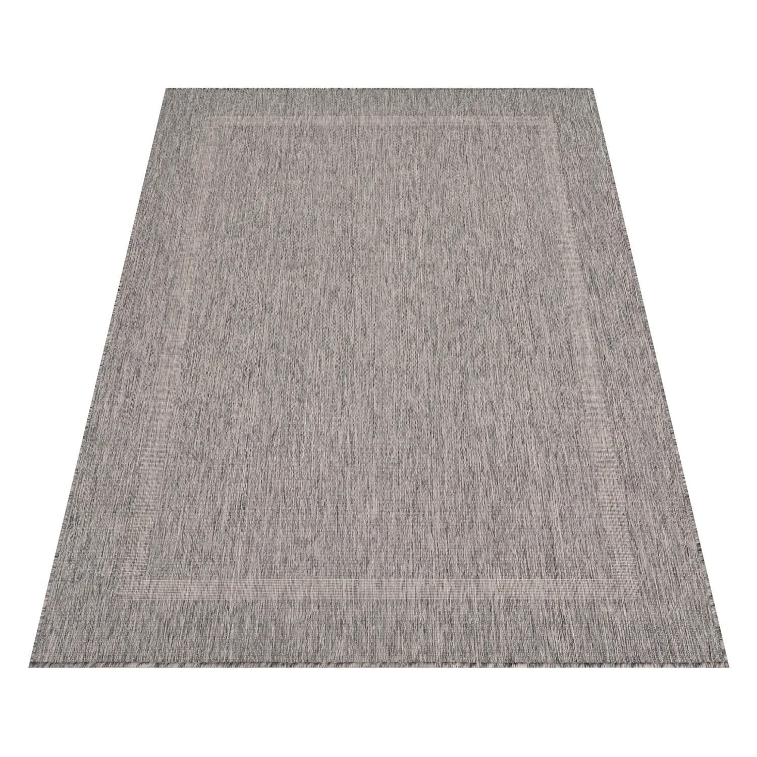 Grauer Ayyildiz In- & Outdoor-Teppich Relax, 120x170 cm, Sisaloptik, ideal für Balkon und Terrasse.