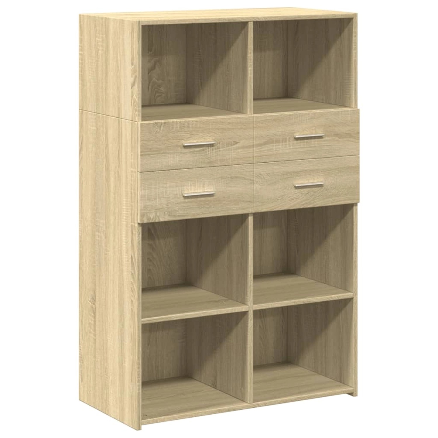 vidaXL Highboard Sonoma-Eiche 80x42,5x124 cm Holzwerkstoff 3281387