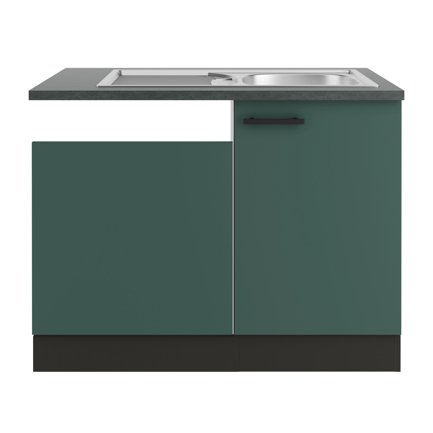 OPTIFIT Verona405 Spülenschrank-Set  cm Steingrün günstig online kaufen