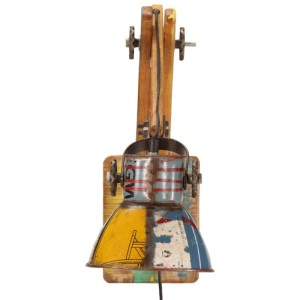 vidaXL Wandleuchte Industrie-Stil Mehrfarbig Rund E27 344403