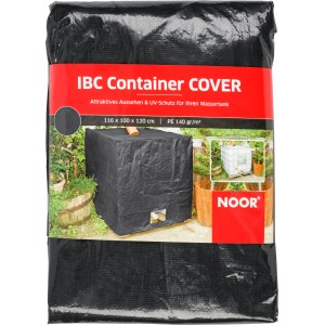 Noor IBC Container Abdeckung, anthrazit, 120x116x100cm, für Regentonnen & Wasserzapfstellen.