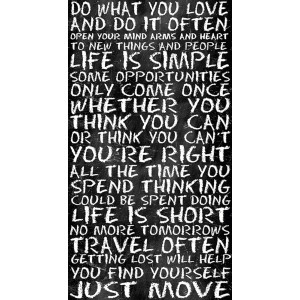 A.S. Creation Pop.up-Panel Kreidetafel Schwarz mit inspirierenden Zitaten als Bordüre.