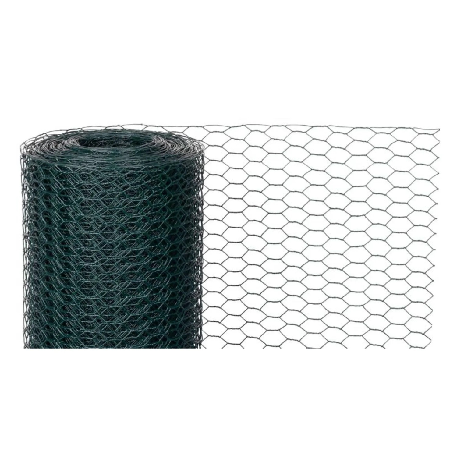 PROREGAL Maschendrahtzaun Sechseckgeflecht KEEPY HxL 1x5m Maschenweite 13mm Drahtstärke 0,9mm PVC-Beschichtet Grün Kaninchendraht Hühnerdraht