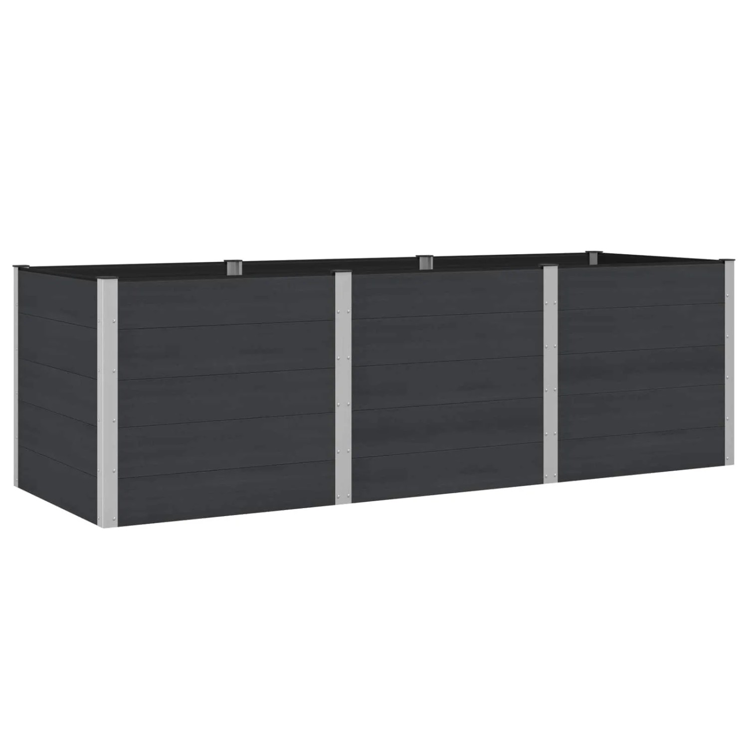 vidaXL Hochbeet Schwarz 300 x 100 x 91 cm 42038995