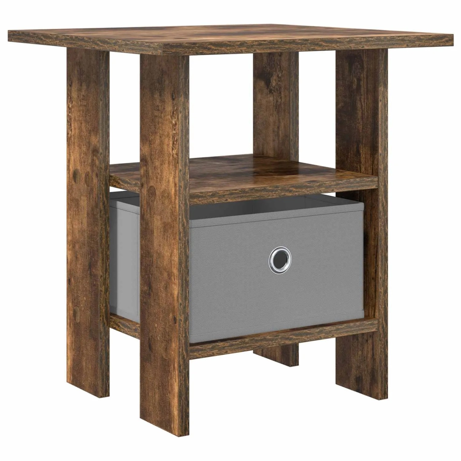 vidaXL Nachttisch Geräucherte Eiche 41 x 40 x 45 cm Holzwerkstoff 8000428