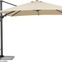 Schneider Ampelschirm, 360x300 cm, Natur, mit Dreh- und Neigungsfunktion für flexible Schattenausrichtung.