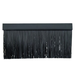 HMF 65429-02 Bürstenleiste für Kabeldurchführung für 19 Zoll Serverschrank Außen Schwarz
