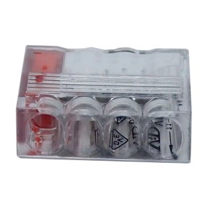 ViD Steckklemme VC04 0,5-2,5 mm² 4-Polig Rot 100 Stück