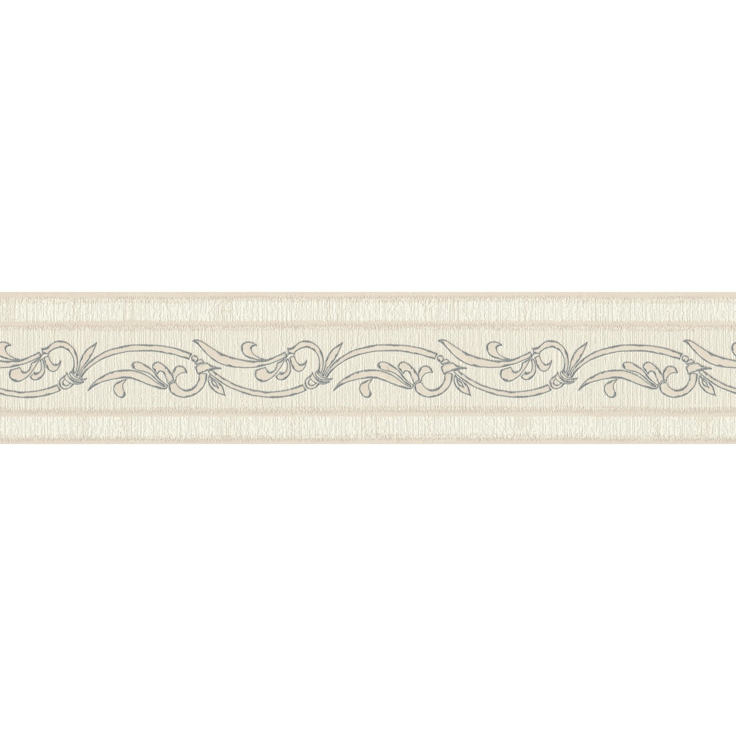 A.S. Création Borte selbstklebend Barock 5 m x 13 cm Beige-Silber