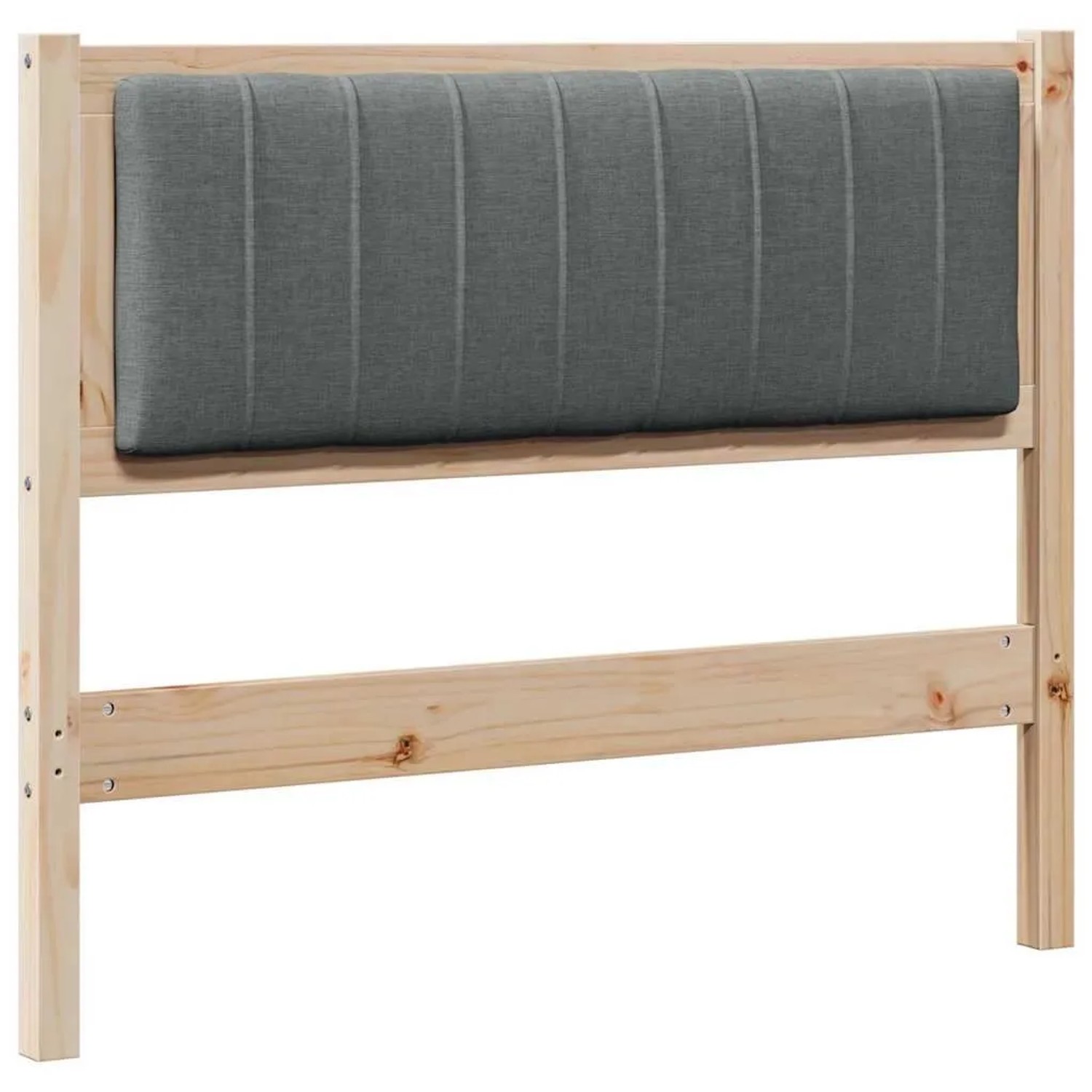 vidaXL Gepolstertes Kopfteil Braun 100 cm Massives Kiefernholz 879080