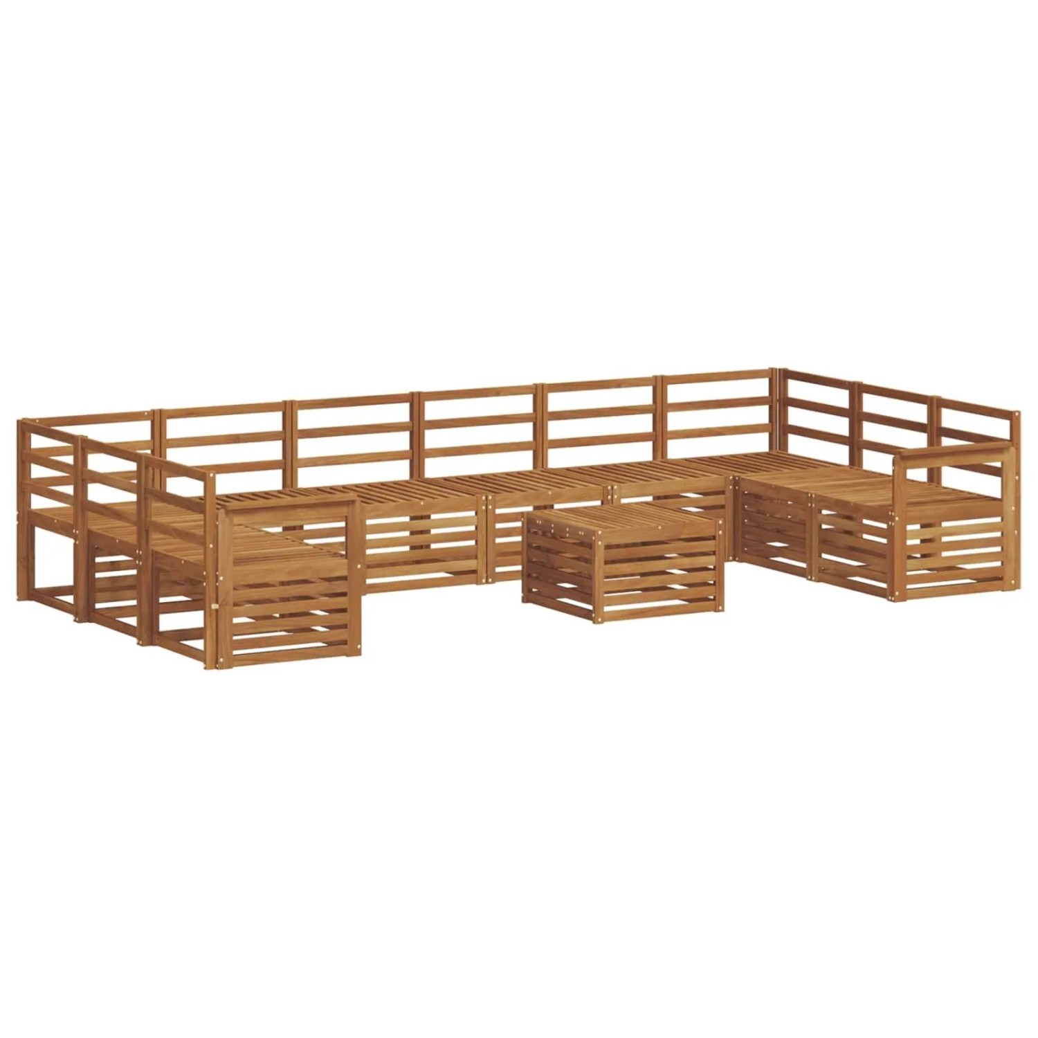 vidaXL Sofagarnituren Natur Massivholz Akazie 3375584