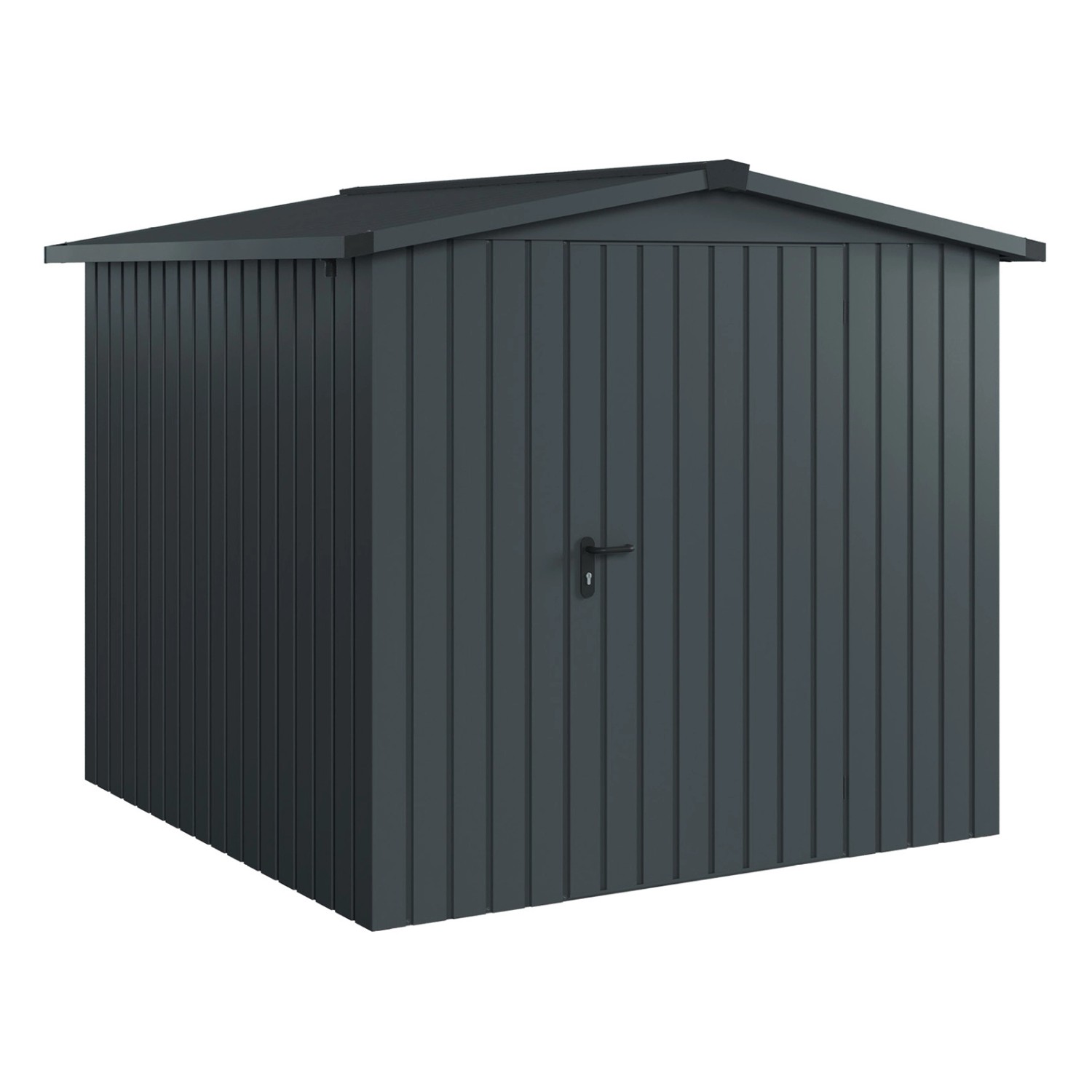Hörmann EcoStar Gerätehaus Euroline Satteldach 1-flg 237 x 229 cm Anthrazit günstig online kaufen