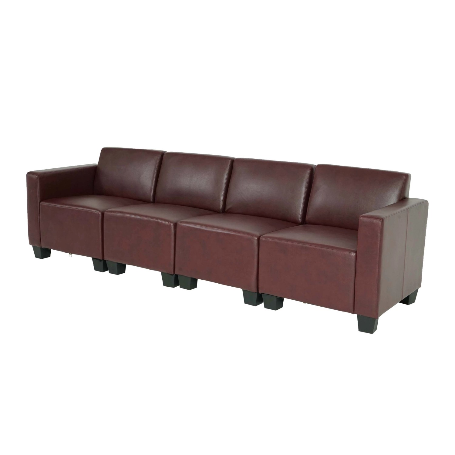 MCW 4-Sitzer Sofa Moncalieri Rot-Braun günstig online kaufen